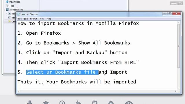 64 How to import Bookmarks in Mozilla Firefox смотреть онлайн