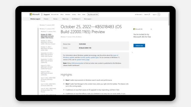 November 8, 2022—KB5019980 OS Build 22621 819 смотреть онлайн
