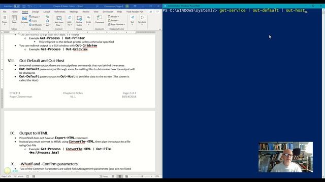 Powershell Out-Default and Out-Host (Intro to Powershell series video 6-8) смотреть онлайн