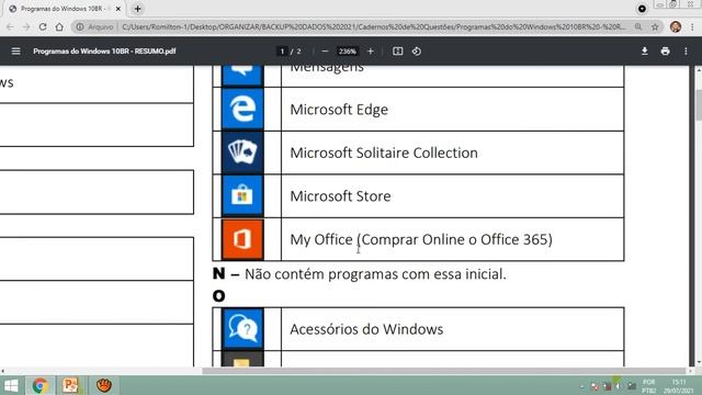 Aula 02 - Sistema Operacionais - Windows 10, Windows XP e Windows 7 - CONCURSO MUNICÍPIO DE LUZ/MG смотреть онлайн