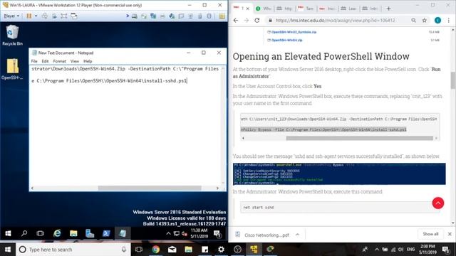 Project 2B: OpenSSH on Windows Server 2016 смотреть онлайн