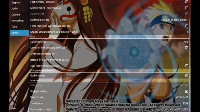Naruto Ultimate Ninja Heroes 2 - PPSSPP Settings No Lag Full-speed Android Tab S SM-T805 смотреть онлайн