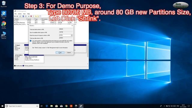 Windows 10 Shrink Volume, Add Partitions смотреть онлайн