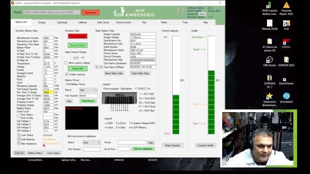 Recuperação e análise de baterias de notebooks com o NLBA1. Unlock laptop batteries using NLBA1. смотреть онлайн