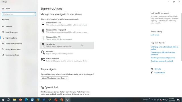 Dynamic lock in windows 10. #windows10 #video #technology смотреть онлайн