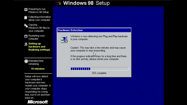 Installing Windows Memphis/Windows 98 build 1666 смотреть онлайн