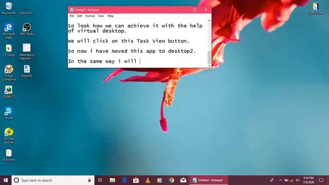 Virtual Desktop Feature in windows 10 смотреть онлайн