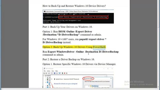 Back Up & Restore Windows 10 Device Drivers смотреть онлайн