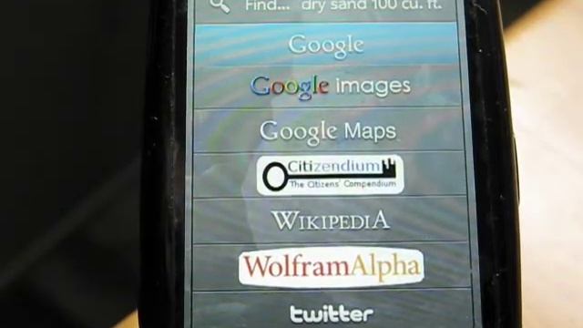 Custom Global Search on the Palm Pre - Wolfram Alpha смотреть онлайн