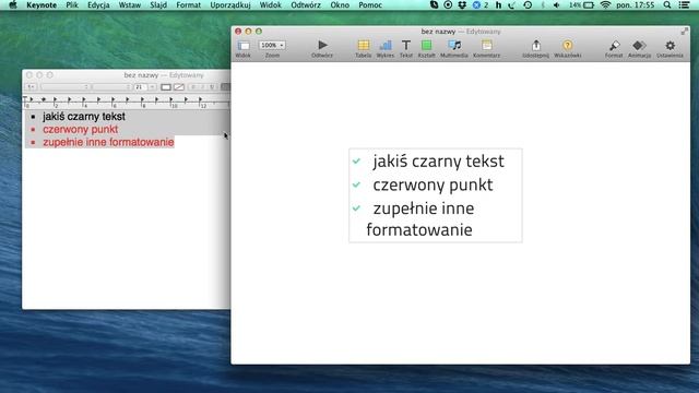 Apple OS X - Wklej tekst i dostosuj formatowanie смотреть онлайн