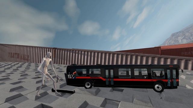 Big Cars vs Giant Downhill | Escape From The Shy Guy (SCP-096) | BeamNG Drive [Ep. 18] смотреть онлайн