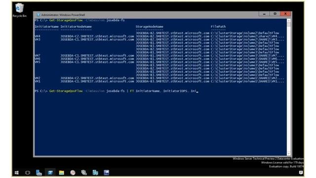 Windows Server 2016 TP2 Storage QoS demo: PowerShell Monitoring смотреть онлайн