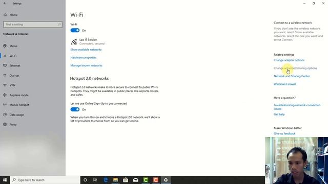 9:1 Using the Windows 10 network settings смотреть онлайн