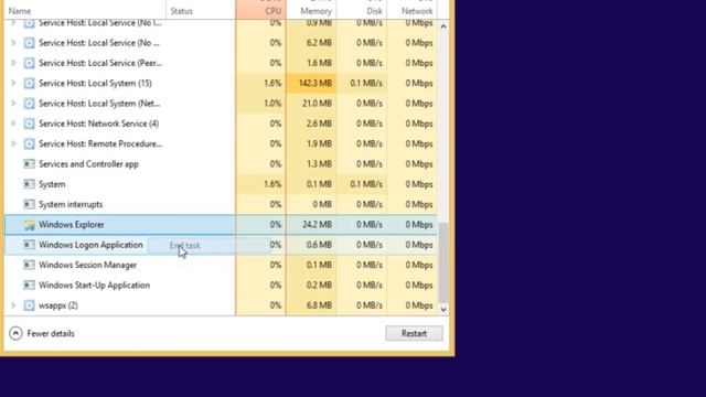 How to End explorer.exe in Windows 8.1 смотреть онлайн