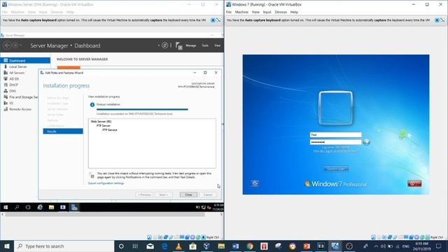 How to Install or Setup FTP Server using Windows 2016 and Check on Windows 7 смотреть онлайн