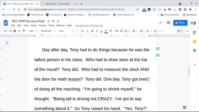 TALL TONY by Lucy Floyd смотреть онлайн