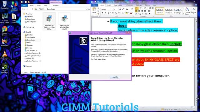 How to enable tranceparency in Windows 8 and Windows 8.1 (Windows 7 style). CIMM Tutorials смотреть онлайн