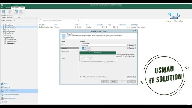 How to Add Backup Repositories Veeam 11 | Add Local Backup Repositories Veeam | Usman IT Solution | смотреть онлайн