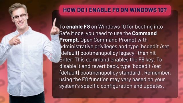 How do I enable F8 on Windows 10? смотреть онлайн
