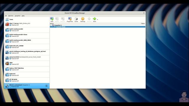 A -Z About snapshot in VirtualBox смотреть онлайн