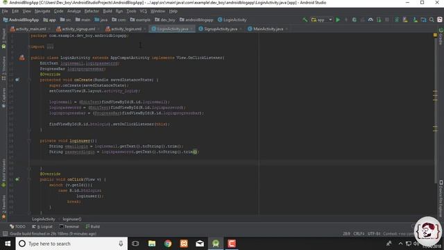 Android Blog App | Android Studio Sign up | Part 3 ( Sign In | Log In ) смотреть онлайн