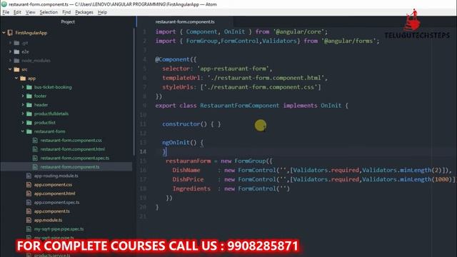 ANGULAR IN TELUGU | ANGULAR 10 IN TELUGU | HOW TO CREATE A REACTIVE FORMS IN ANGULAR 2020 смотреть онлайн