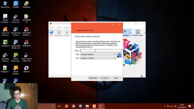 Cara instal VirtualBox 64 Bit di Windows 10 all devices - Tutorial смотреть онлайн