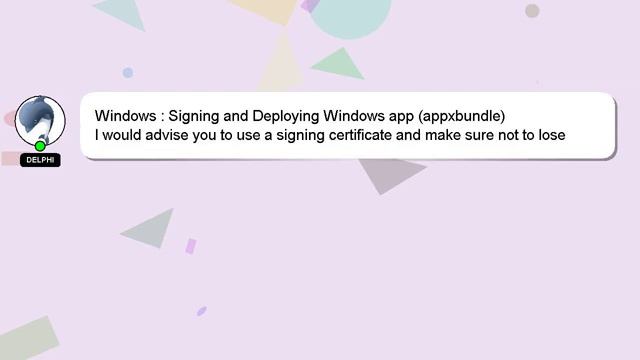 Windows : Signing and Deploying Windows app (appxbundle) смотреть онлайн