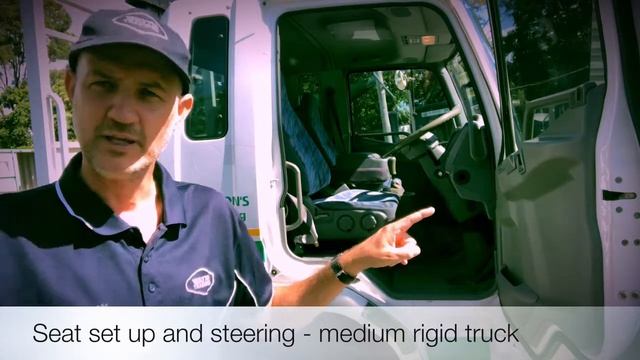 Seat set up and steering - medium rigid truck смотреть онлайн
