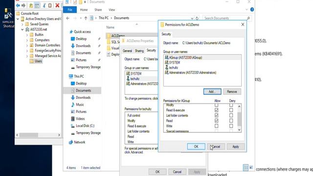 Windows File Permissions смотреть онлайн