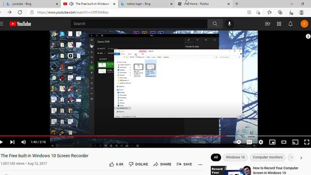 The Free built in Windows 10 Screen Recorder YouTube and 3 more pages Profile 1 Microsoft Ed смотреть онлайн
