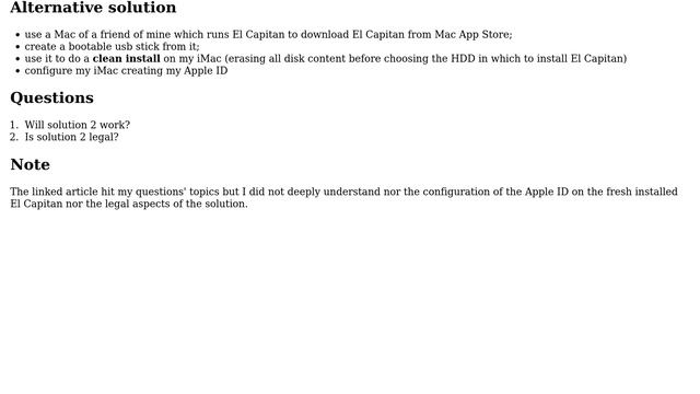 Upgrade from Leopard (10.5.8) to El Capitan (10.11) without passing through Snow Leopard (10.6.8) смотреть онлайн