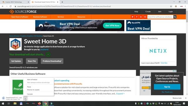 SweetHome 3D instalación en Windows смотреть онлайн