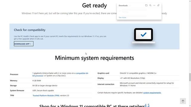 Windows 11 Minimum PC Requirements смотреть онлайн