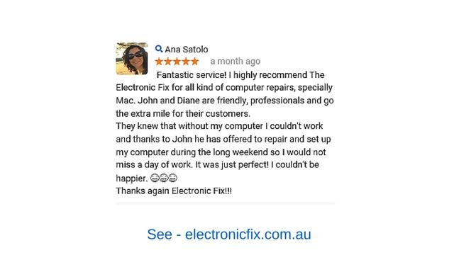 The Electronic Fix - REVIEWS - Computer Repairs Brisbane смотреть онлайн