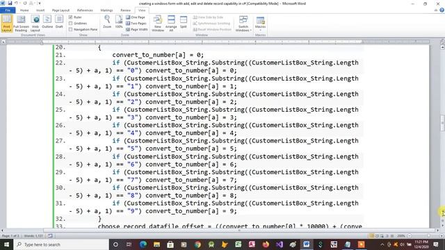 Creating a Windows Form with Add, Edit and Delete Record Capability in C# смотреть онлайн