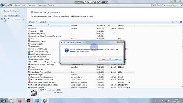 Cara Bagi Pemula Untuk Uninstall Software K-Lite Codec Pack смотреть онлайн