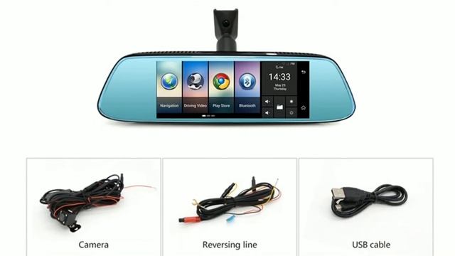 Junsun 8" 4G Special Mirror Car DVR Camera Android 5.1 with GPS DVRs смотреть онлайн