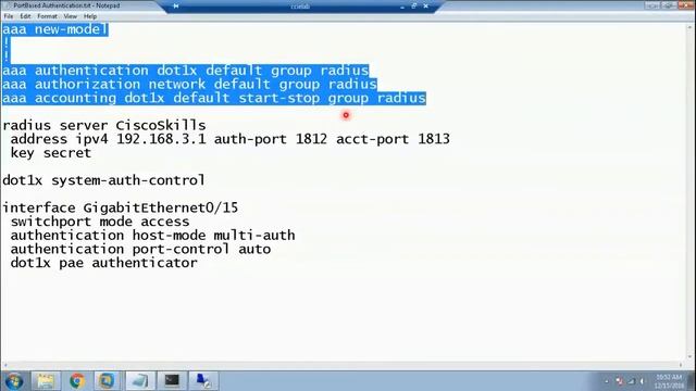 802 1x switch configuration смотреть онлайн