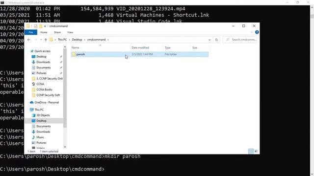 Windows CMD Command Line Tricks How create Folder File and CMD cli смотреть онлайн