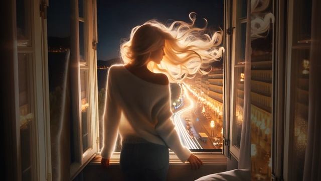 A girl by the window with flowy hair #gen2 #view #girl #window смотреть онлайн