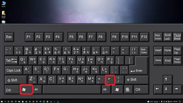 Shortcut key to Insert Emojis Anywhere in Windows 10.. Use emoji key in windows PC..Bangla tutorial смотреть онлайн