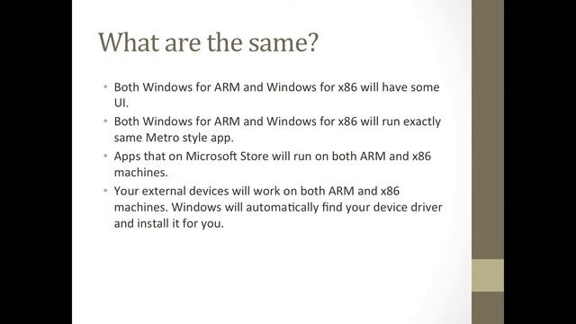 Windows 8: WoA and X86, Difference, Similarity смотреть онлайн