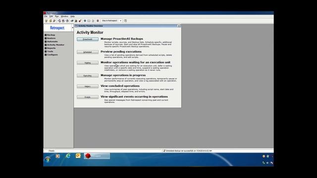 User Interface Overview - Retrospect Backup for Windows смотреть онлайн