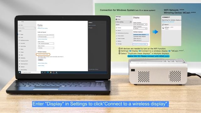 M03H - How to connect to Windows Laptop?-AuKing projector смотреть онлайн