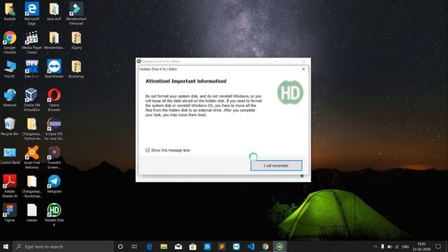 How to create password-protected virtual disk | Hidden disk software |windows 10 | Hindi смотреть онлайн