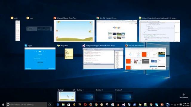 Windows 10 - Multiple Desktops смотреть онлайн