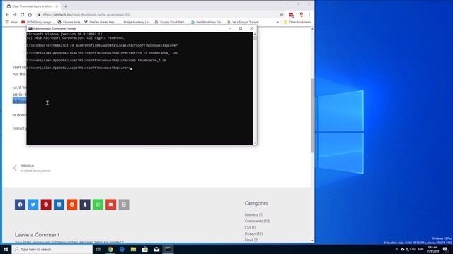Clear Thumbnail Cache In Windows 10 смотреть онлайн