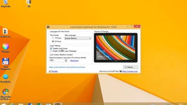 Lock Screen Customizer for Windows 8.1 смотреть онлайн