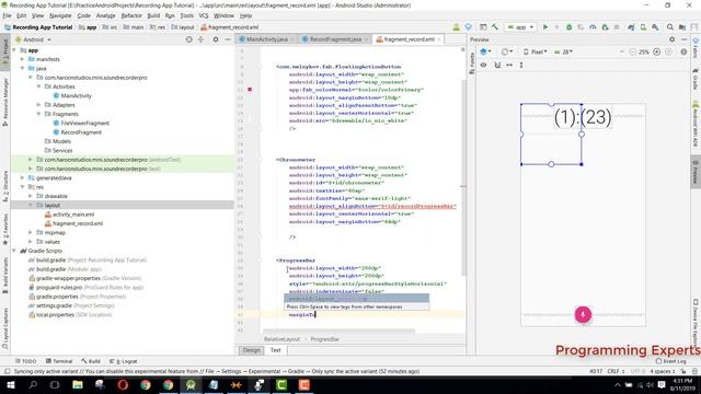 Audio Recorder using Android Studio PART 4 (Adapter) смотреть онлайн